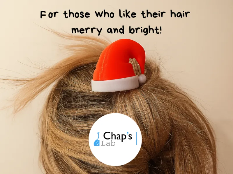 Christmas Hair Stick – Santa Hat Edition