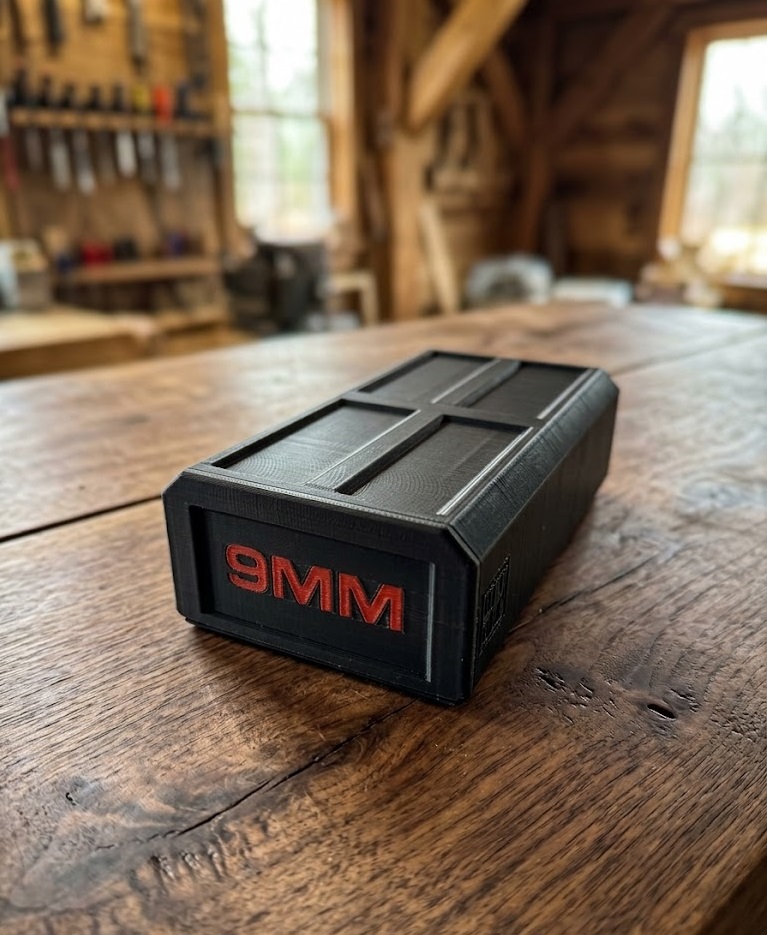 Miniatura 2 do modelo 3D Stackable Ammo Box -9mm
