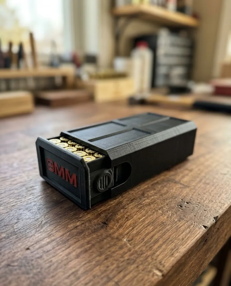 Stackable Ammo Box -9mm - MakerWorld 3D Model | 3Drop