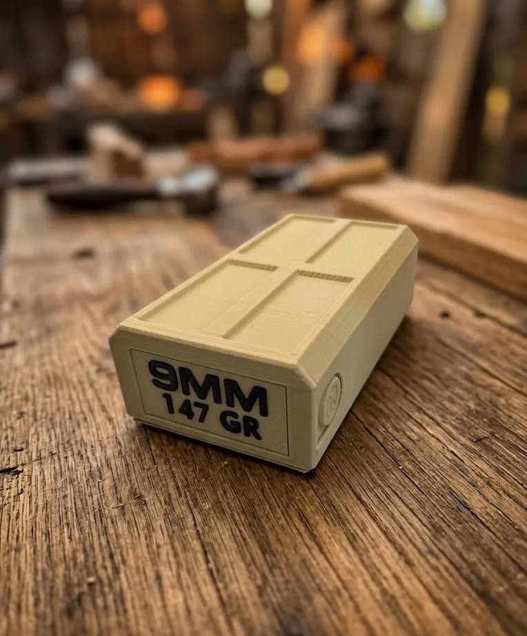 Stackable Ammo Box -9mm - MakerWorld 3D Model | 3Drop