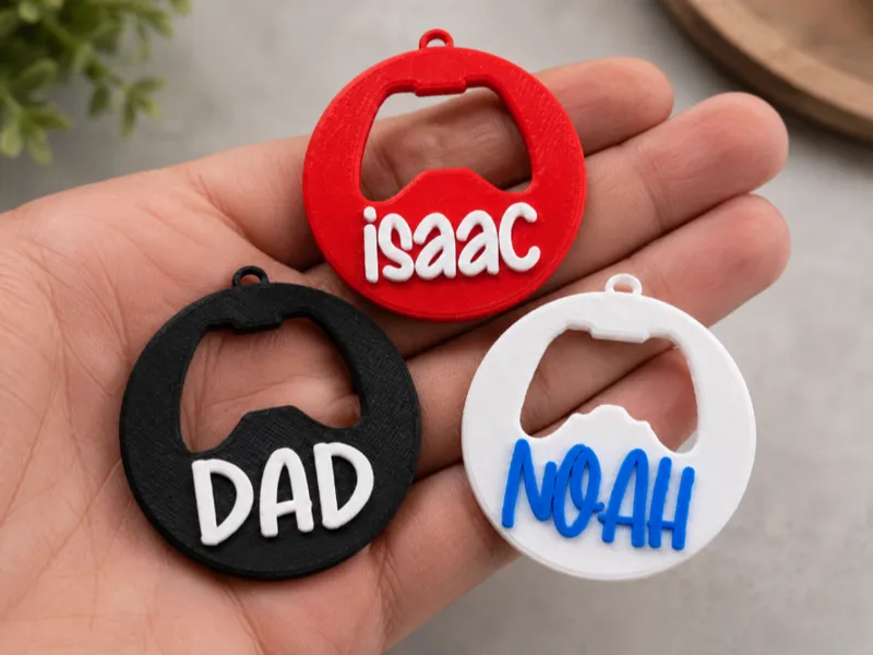 Personalised Controller Keyrings – Gamer Name Tag