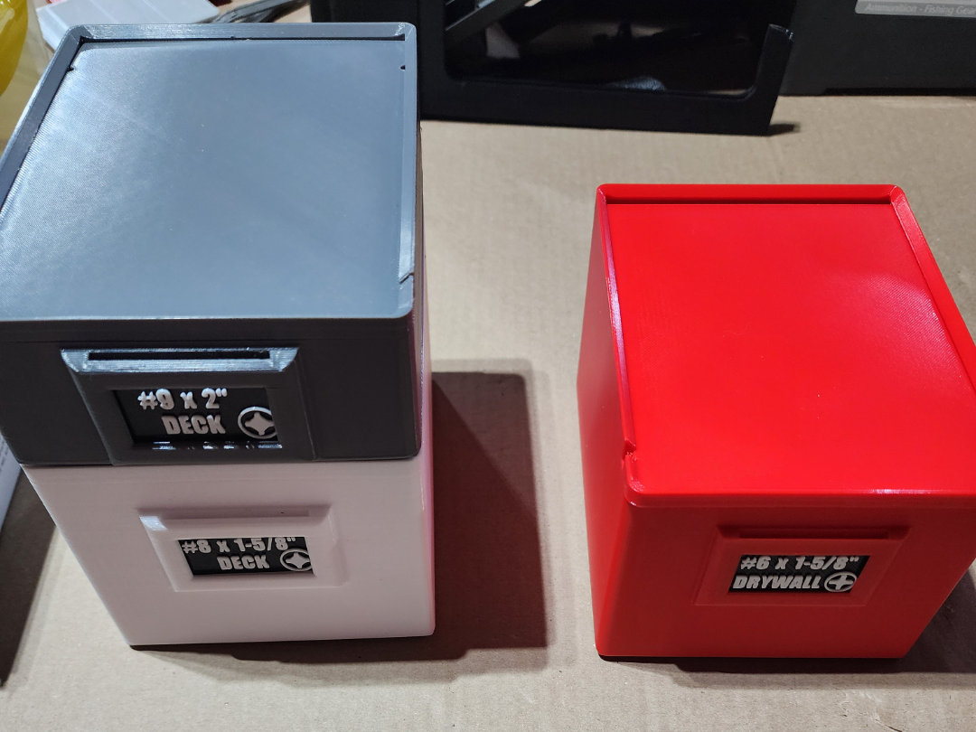 Stackable Heavy-Duty Bulk Screw Storage Boxes
