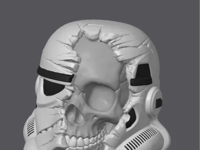Star Wars Death Trooper Head  AMS