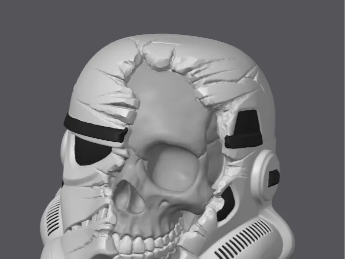 Star Wars Death Trooper Head  AMS