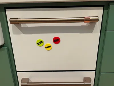 Clean, Dirty, Running---Dishwasher Magnets