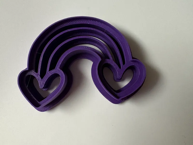Rainbow Heart Cookie Cutter (imprint)