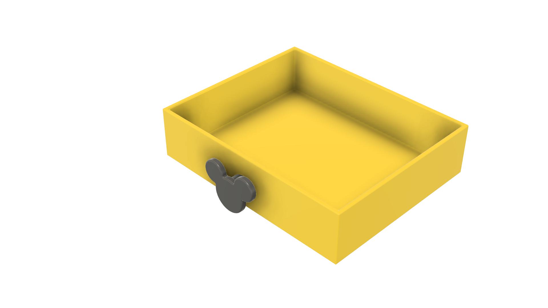 Miniatura 3 do modelo 3D 米奇模块化抽屉收纳盒