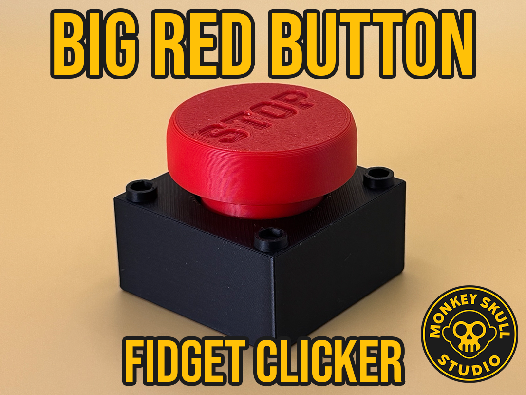 Miniatura 3 do modelo 3D Big Red Button Fidget Clicker