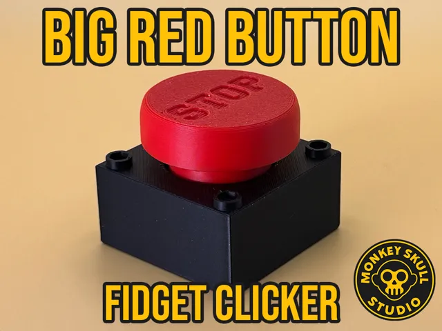 Big Red Button Fidget Clicker