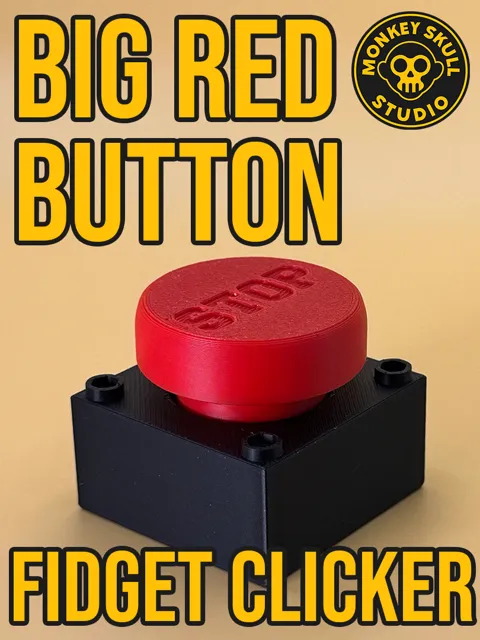 Big Red Button Fidget Clicker view 2