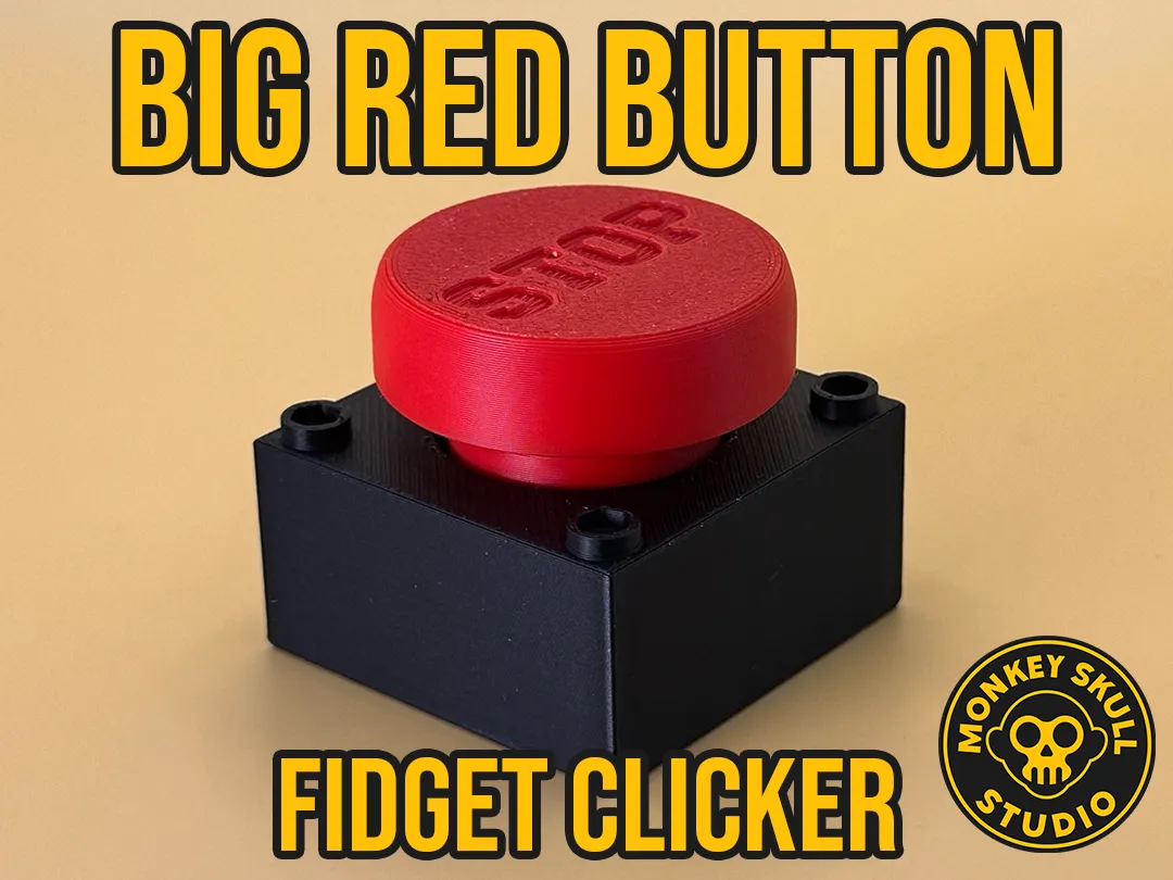 Big Red Button Fidget Clicker view 3