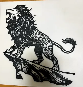 2D Art/Wall Art - Tattoo Lion