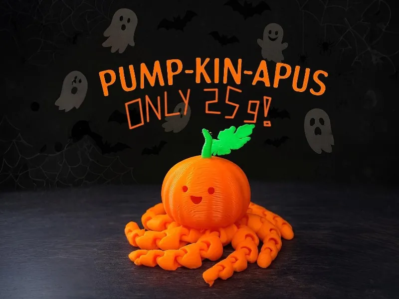 Pump-Kin-Apus (Articulated Pumpkin-Octopus)