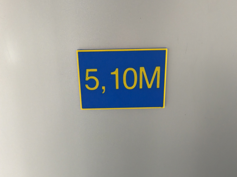 Magnet Schild 80x120 mm und 8X240mm