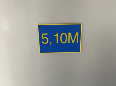 Magnetic Sign 80x120 mm and 8x240mm