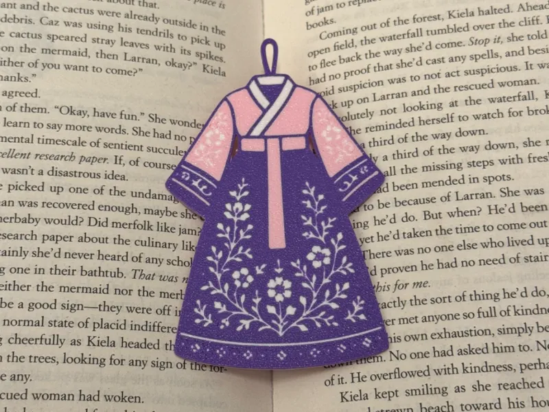 Korean Hanbok Bookmark 
