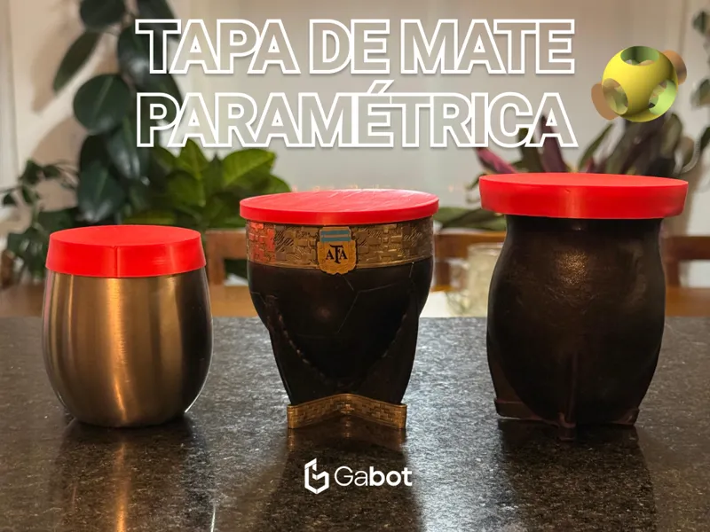 Tapa de mate paramétrica