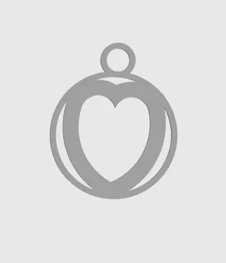Keychain heart