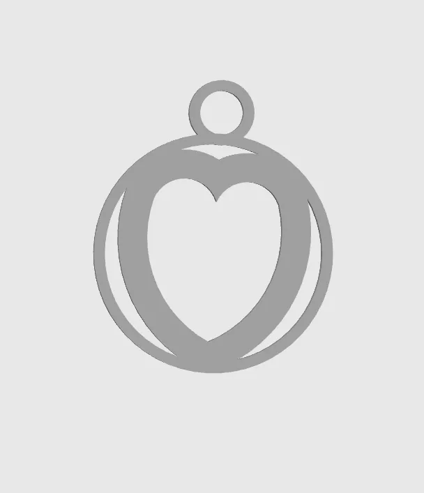 Keychain heart