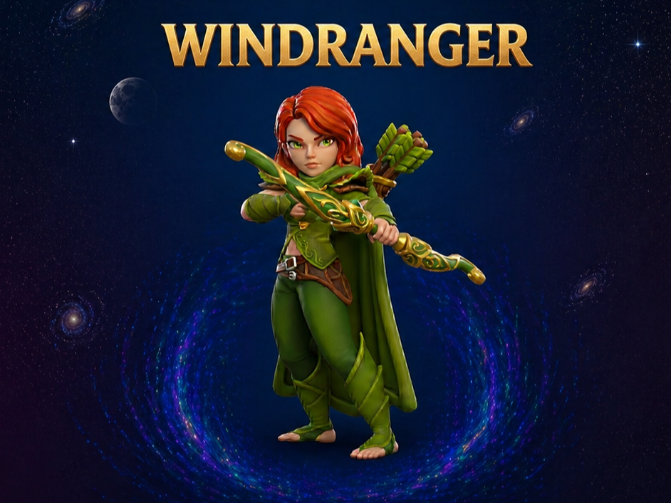 DOTA 2 WINDRANGER CHIBI STYLE