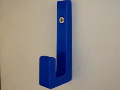 Minimalist Hook with Hole for Screw