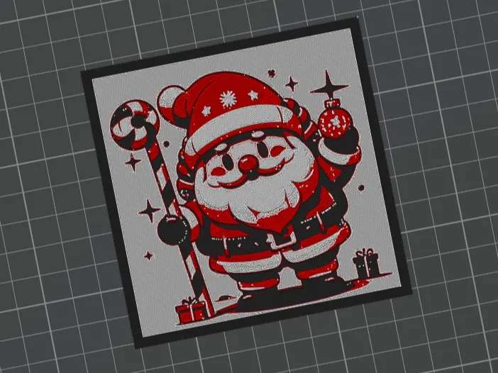 Santa Claus 2D Art Hueforge