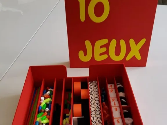 Coffret 10 jeux de societe de voyage