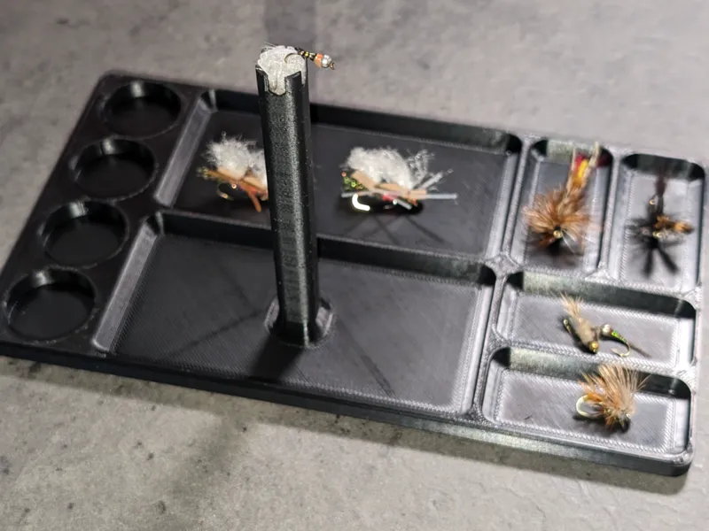 Fly Organizer and Tying Tray