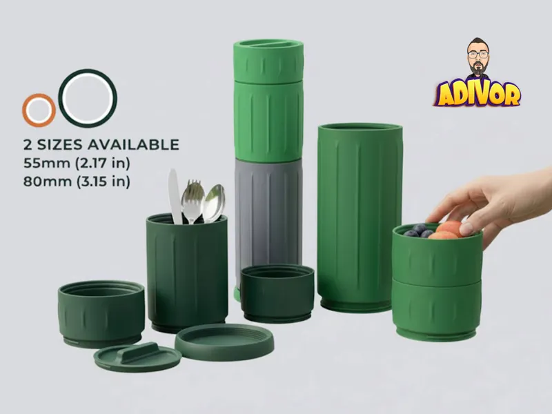 Threaded Modular Storage System - Dual Size Series