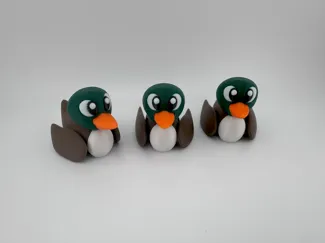Cute Flexi Miniature Mallard Duck Animal