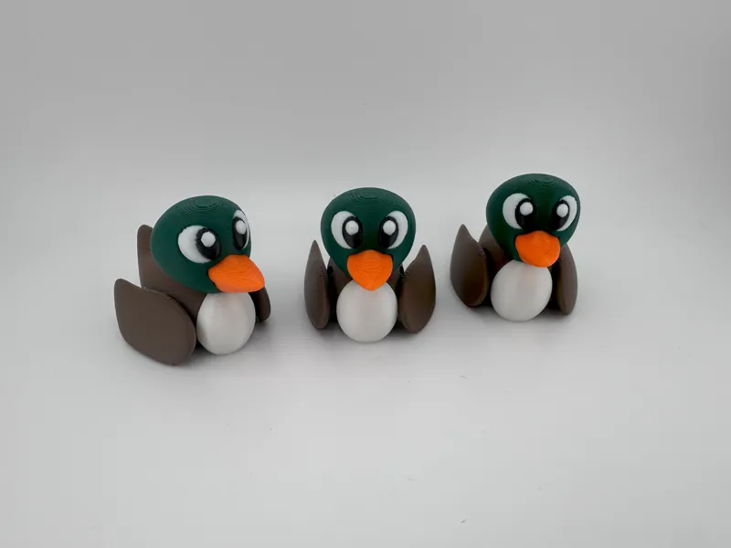 Cute Flexi Miniature Mallard Duck Animal