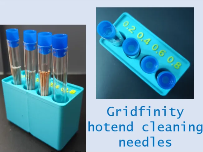 Gridfinity hotend cleaning needles