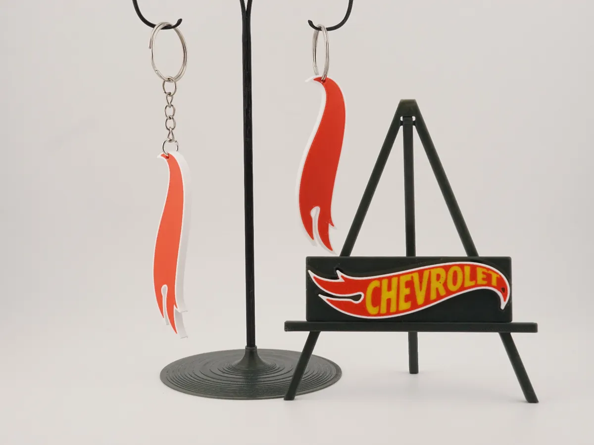 Chevrolet Keychain - Free 3D Print Model - MakerWorld