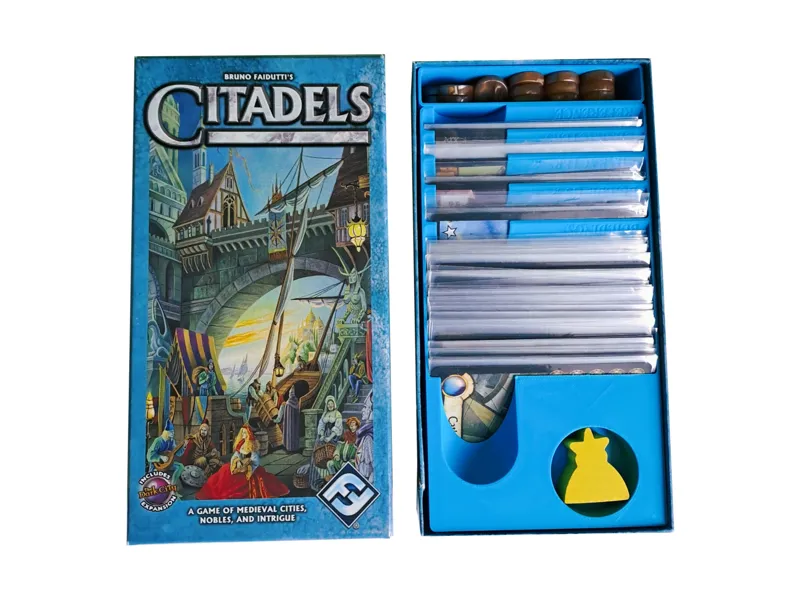 Citadels board game insert, expansion included