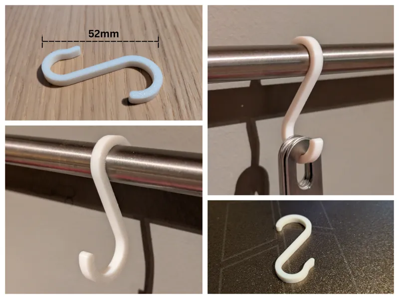 S-Hook for 1/2" bar (12.7mm)