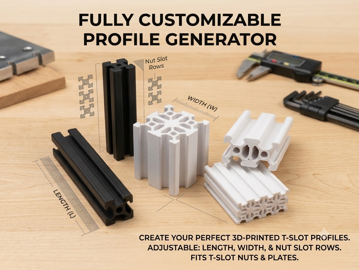 Parametric Profile Matrix  (Bosch Style T Slot)