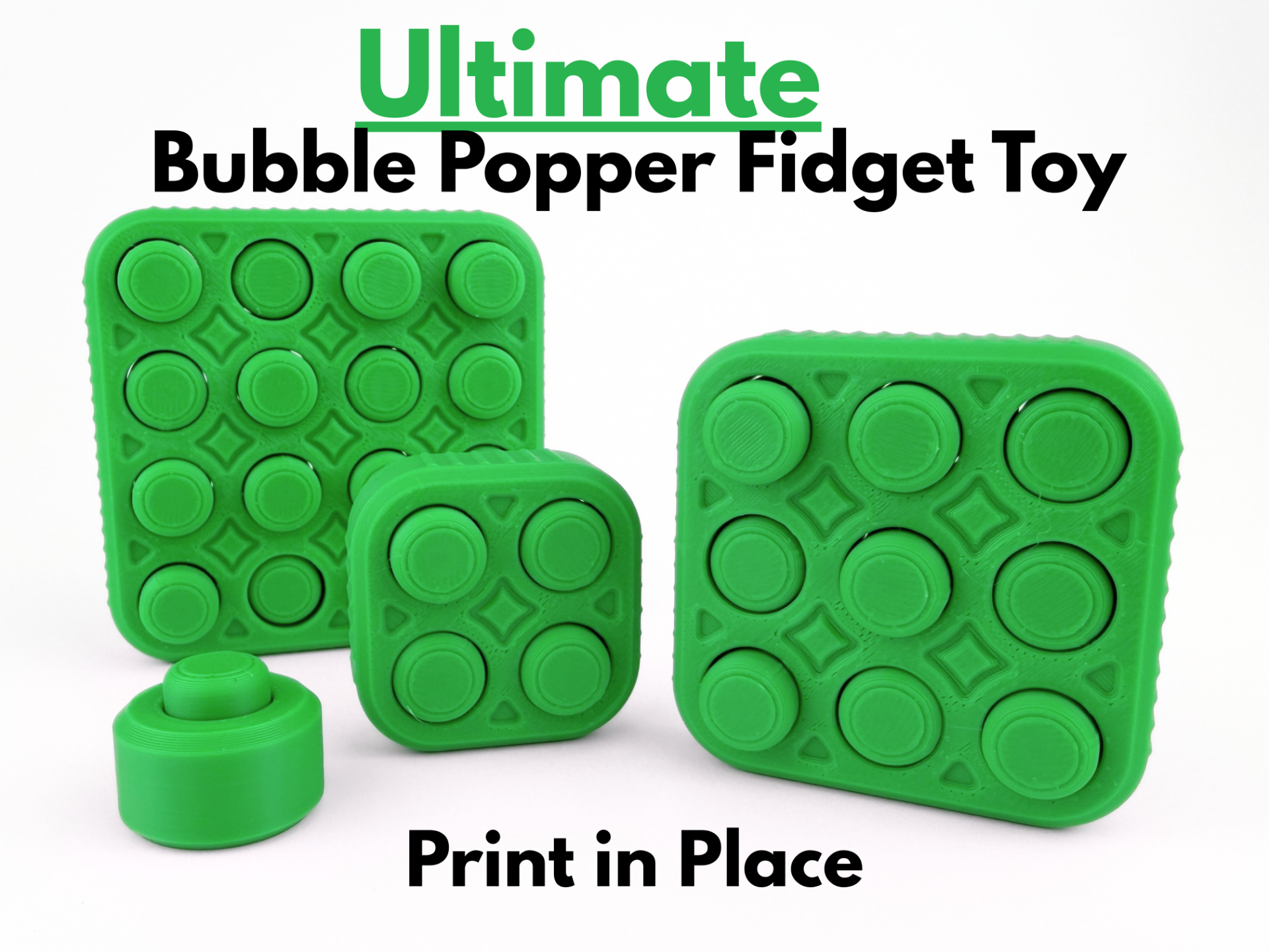 Ultimate Bubble Popper Fidget Toy (Print in Place)