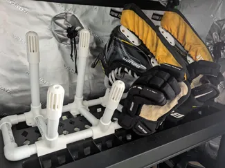 Modular PVC Tube Boot and Glove Drying System