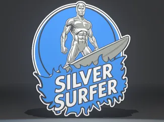 Silver surfer The Fantastic Four lightbox