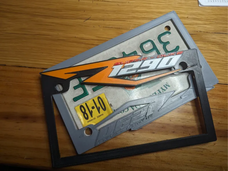 KTM SuperDuke 1290R License plate frame (US Spec)