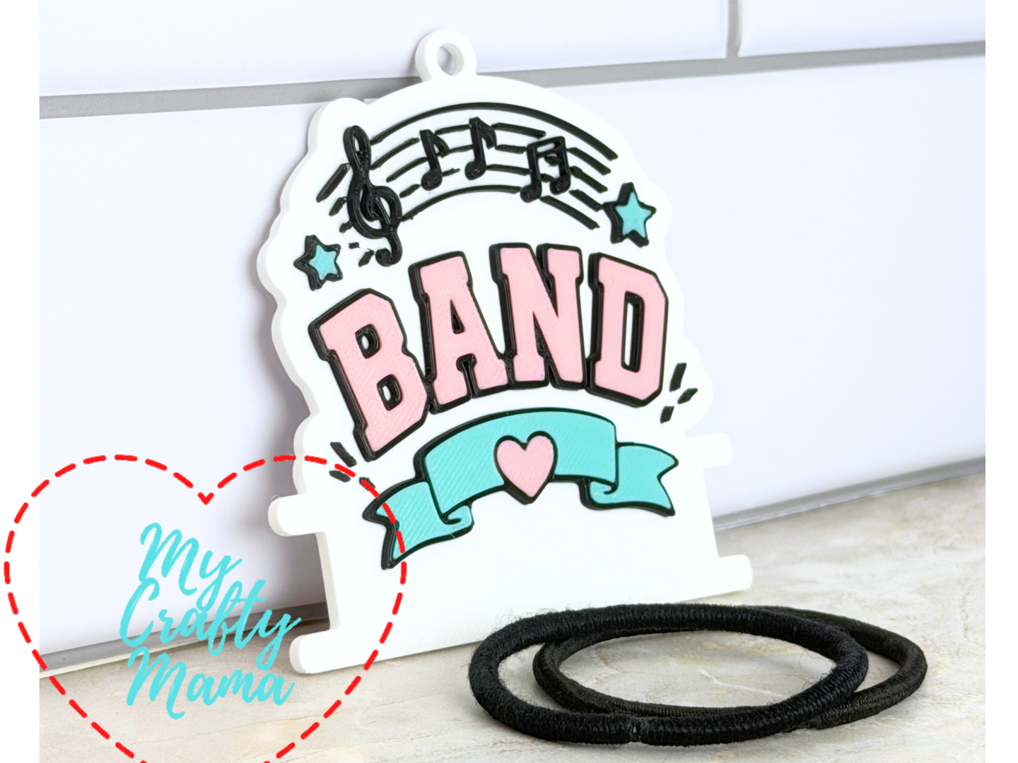 Band School Hair Tie Key chain - 1