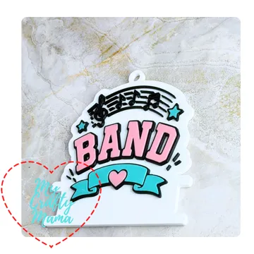 Accesorio para sujetar ligas de cabello: Band School Hair Tie Key chain — vista de referencia 4