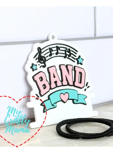 Accesorio para sujetar ligas de cabello: Band School Hair Tie Key chain — vista de referencia 2
