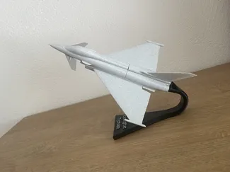 Eurofighter Typhoon jet with stand remix