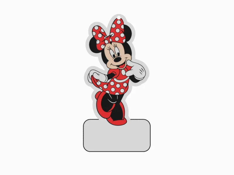 Llavero Minnie Mouse (Custom Name)