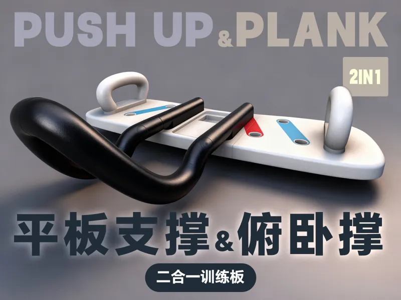 俯卧撑、平板支撑二合一健身器材