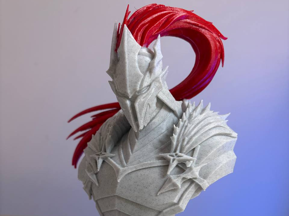 Busto di Igris – Fan Art di Solo Leveling