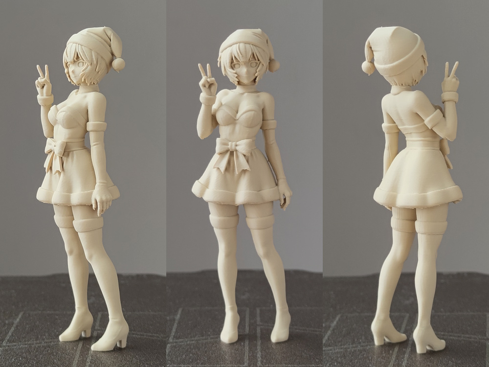 Miniatura 1 do modelo 3D 明日香+绫波丽 圣诞装