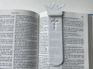 Krone Kreuz Lesezeichen / Bibel-Lesezeichen