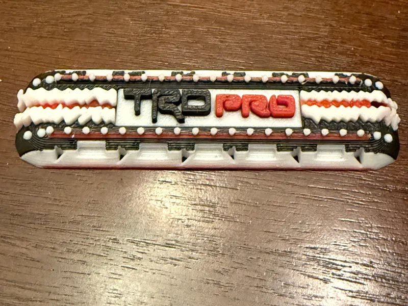 TRD PRO TRACTION BOARD KEYCHAIN DESIGN 2